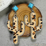 Turquoise Cactus Earrings 