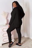 Basic Bae Full Size V-Neck Soft Rayon Long Sleeve Top and Pants Lounge Set 