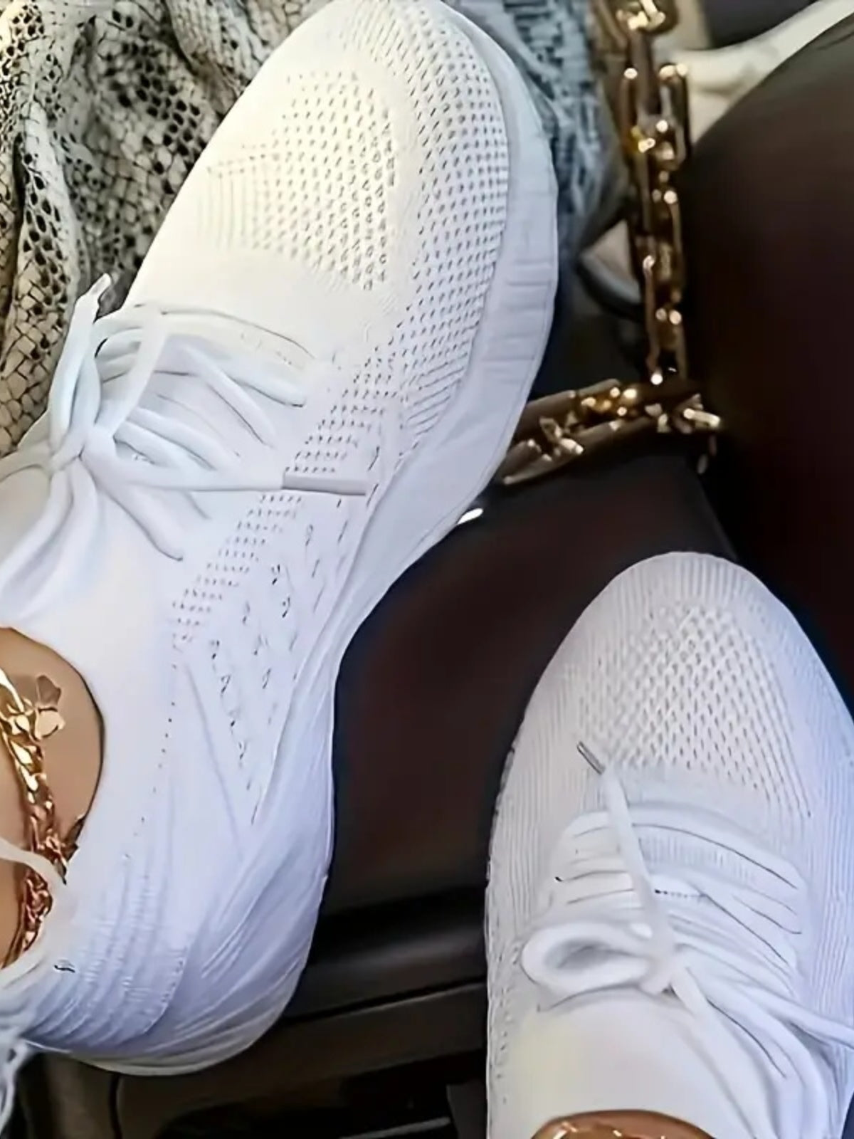 Mesh Round Toe Flat Athletic 