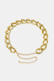 1.2" Width Acrylic Curb Chain Belt 