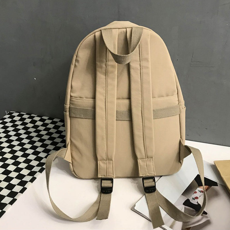 Zip Cotton Backpack Bag 