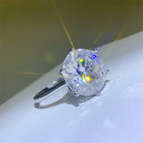 10 Carat Moissanite 925 Sterling Silver Ring 