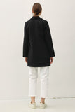 Be Cool Single Button Long Sleeve Coat with Pockets 