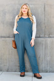 Double Take Full Size Sleeveless Straight Jumpsuit 
