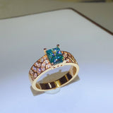 1 Carat Moissanite 925 Sterling Silver Ring 