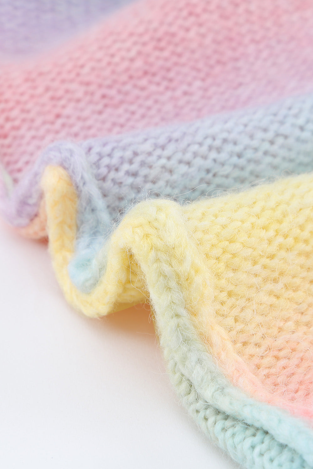 Gradient Open Front Drop Shoulder Cardigan 