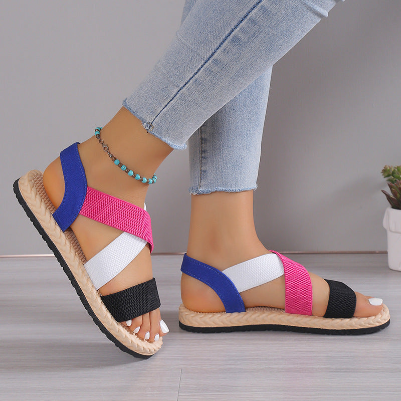 Open Toe Flats Sandals 