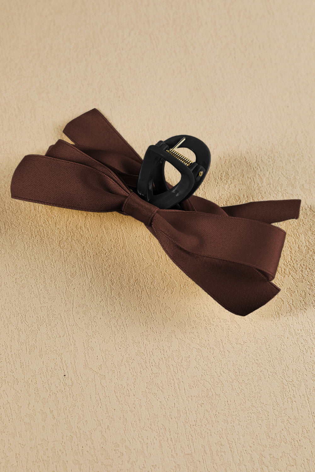 Black Bow Decor Large Hair Claw Clip Accessories/Headwear