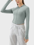 Millennia Zip Up Hooded Long Sleeve Active Outerwear 