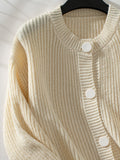 Button Down Long Sleeve Cardigan 