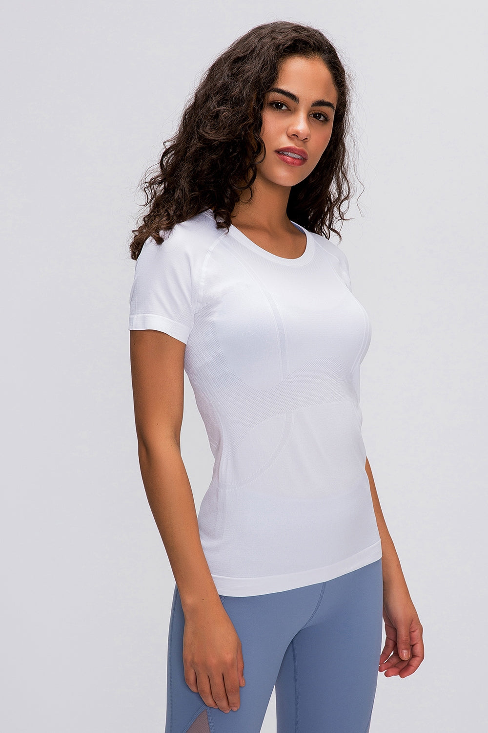 Millennia Round Neck Short Sleeve Active T-Shirt 