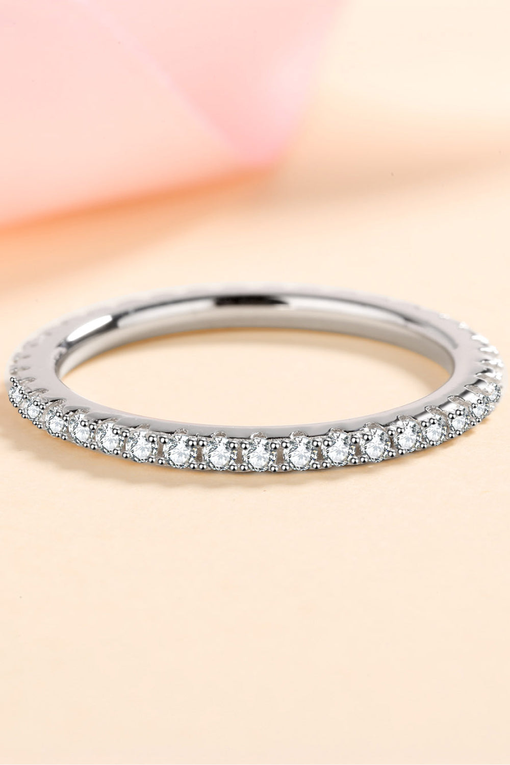 Curious Time 925 Sterling Silver Moissanite Ring 