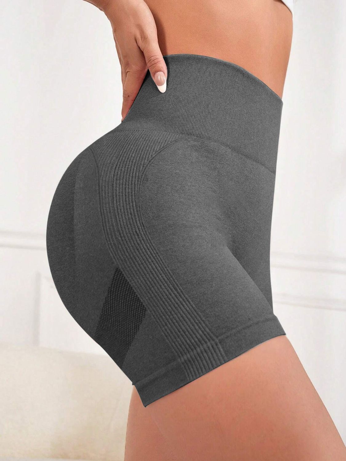 High Waist Active Shorts 