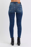 Judy Blue Full Size Mid-Rise Waist Skinny Jeans with Pockets Jeans