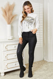Simply Love Graphic Dropped Shoulder Round Neck Sweatshirt 