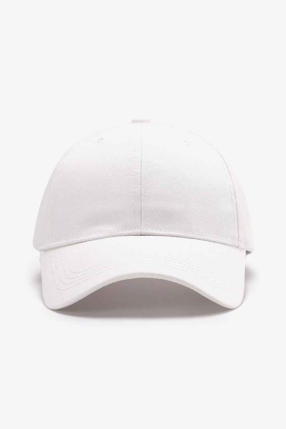 Plain Adjustable Cotton Baseball Cap 