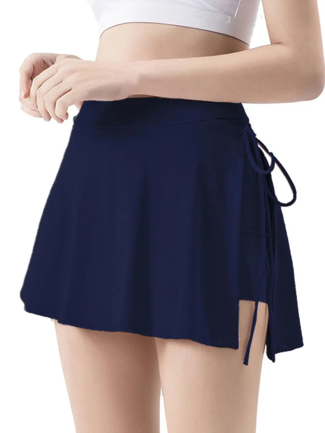 High Waist Active Skort with Pockets 