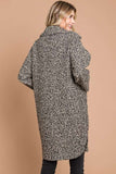 Culture Code Full Size Lapel Collar Double Breast Teddy Coat 