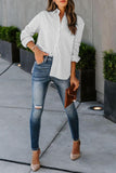 Lovelet Striped Button Up Long Sleeve Shirt 