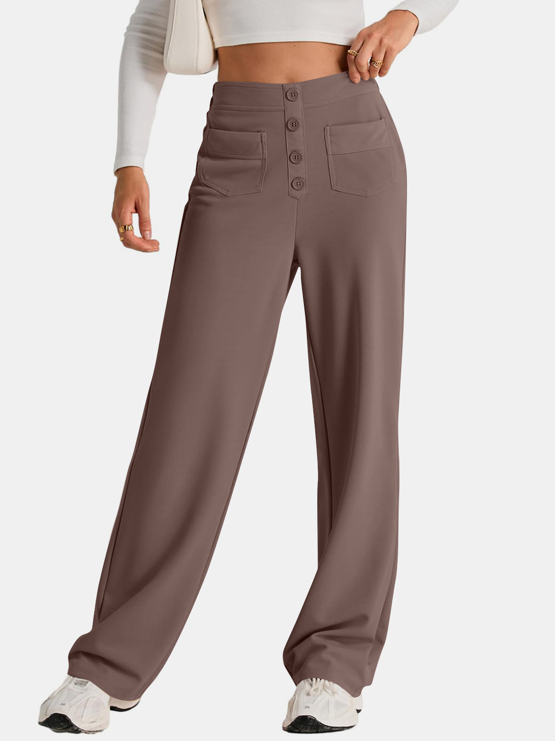 High Waist Wide Leg Pants Pants