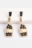 Wine Shape Zinc Alloy Acrylic Dangle Earrings 