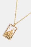 Tarot Card Pendant Stainless Steel Necklace 