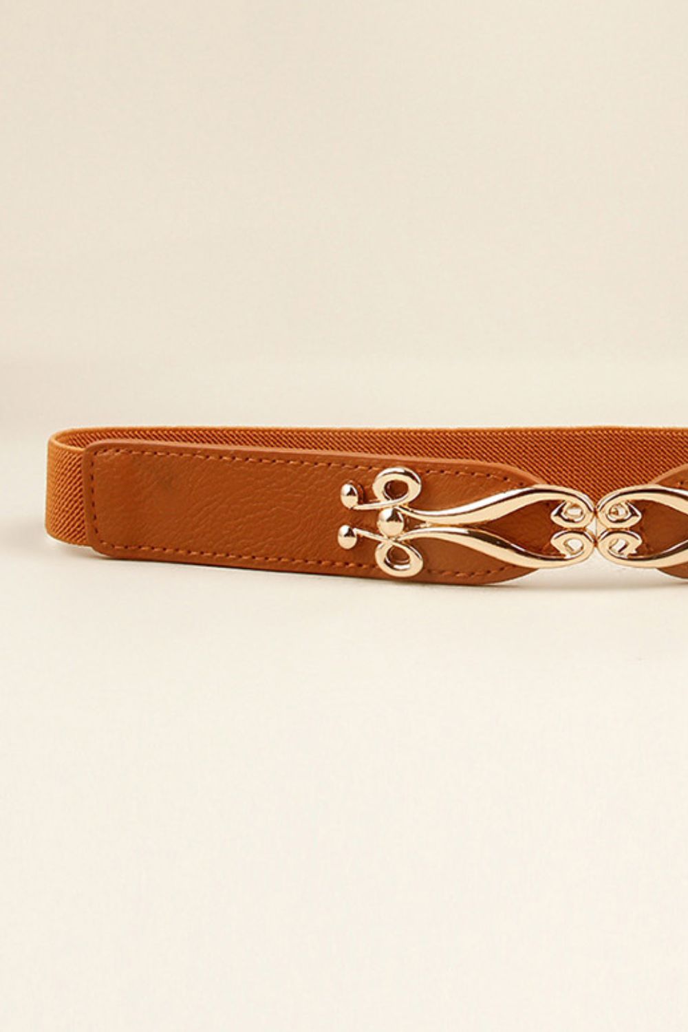 Alloy Buckle Elastic Belt 