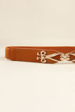 Alloy Buckle Elastic Belt 