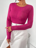 Round Neck Long Sleeve T-Shirt 