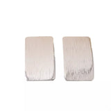 18K Gold-Plated Rectangle Earrings 