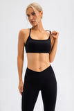 Crisscross Spaghetti Strap Active Cami 