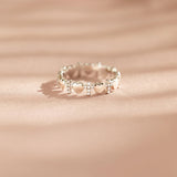 Heart Cross 925 Sterling Silver Ring 
