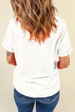 Pumpkin Graphic Round Neck Short Sleeve T-Shirt 