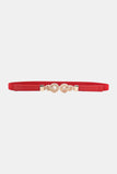 Zinc Alloy Buckle PU Leather Belt 
