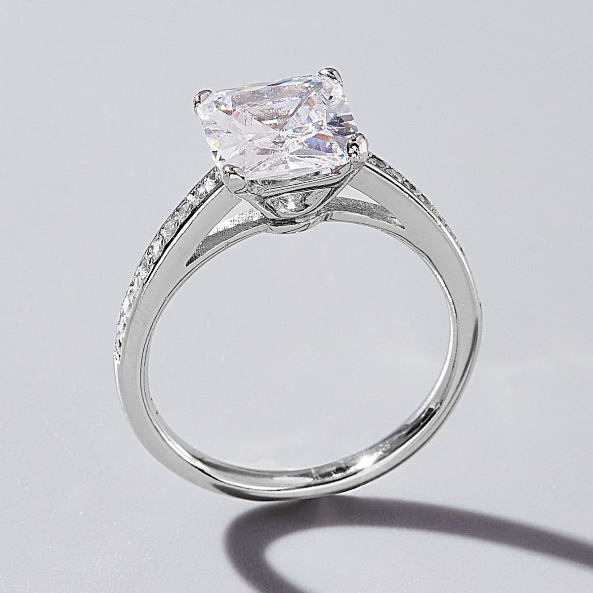 925 Sterling Silver Zircon Ring 