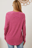 Basic Bae Full Size Ribbed Thumbhole Sleeve T-Shirt 