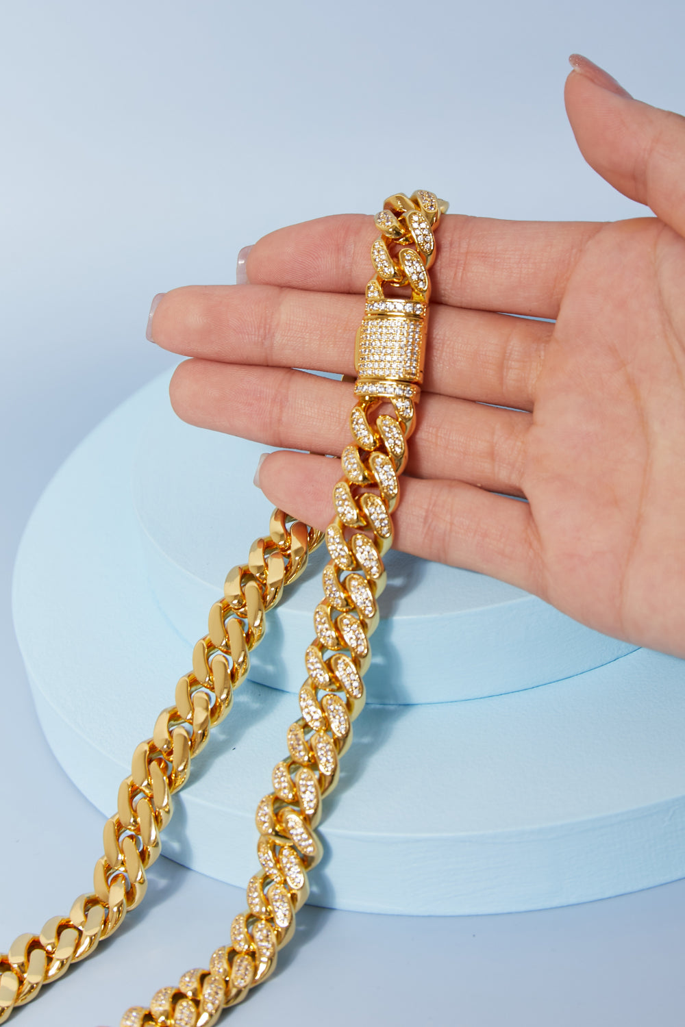 Brass Curb Chain Necklace 