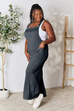 Double Take Full Size Wide Strap Overall with Pockets 