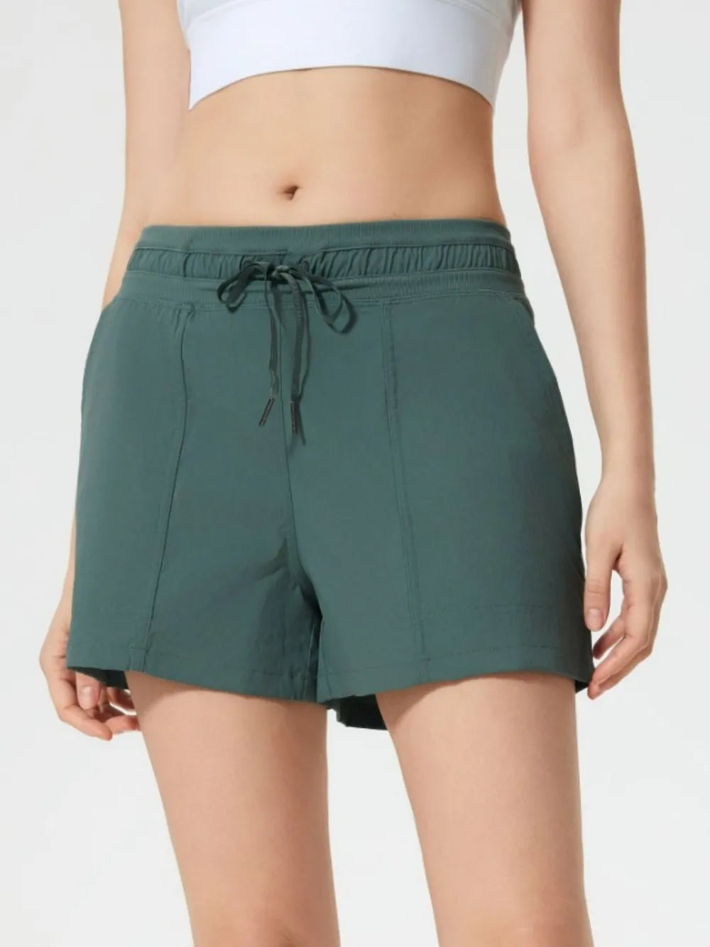 Millennia Drawstring Active Shorts with Pockets 