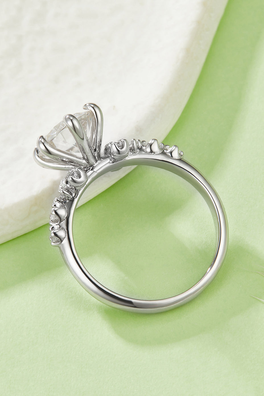 2 Carat Moissanite 925 Sterling Silver Ring Accessories