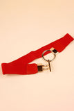 Circle Shape Buckle Zinc Alloy Buckle PU Leather Belt 
