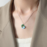 Heart Pendant Titanium Steel Necklace 