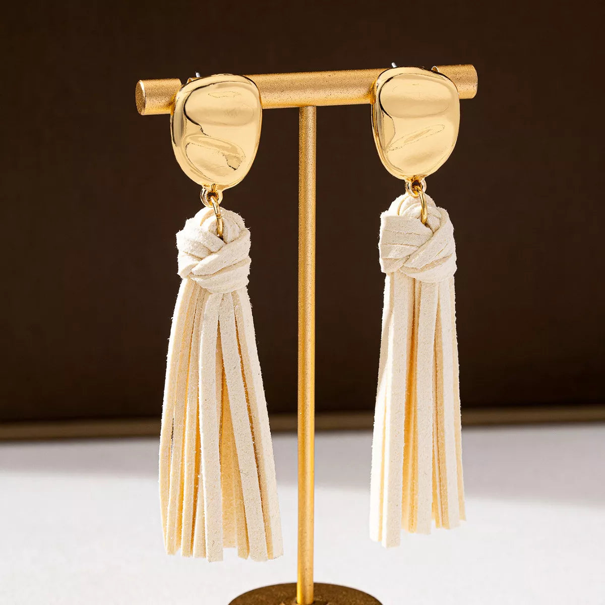 18K Gold-Plated Tassel Earrings 