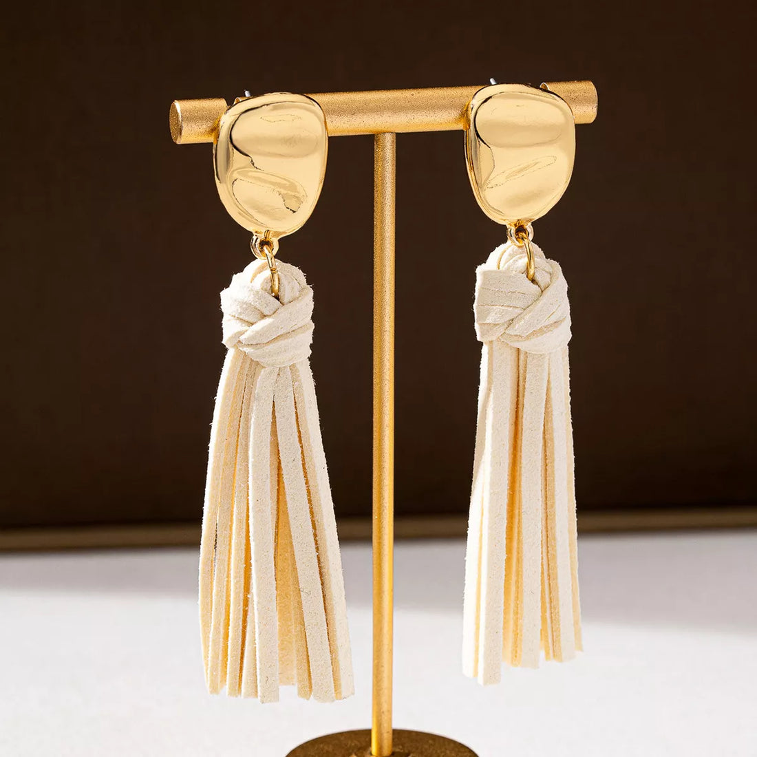 18K Gold-Plated Tassel Earrings 