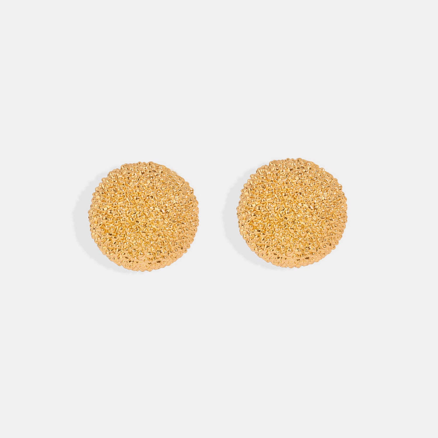 Gold-Plated Geometric Stud Earrings 