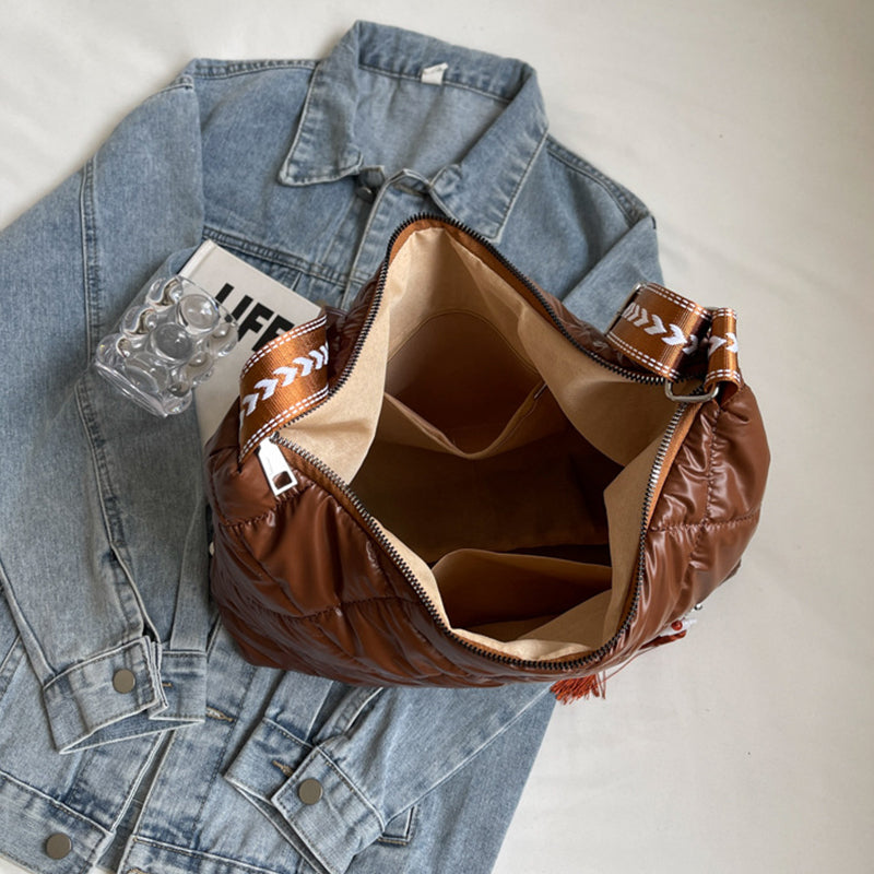 Quilted Nylon Travel Bag 