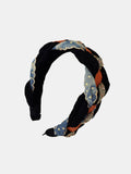 Denim Braided Wide Headband 