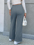 Lovelet Striped Wide Leg Pants Pants