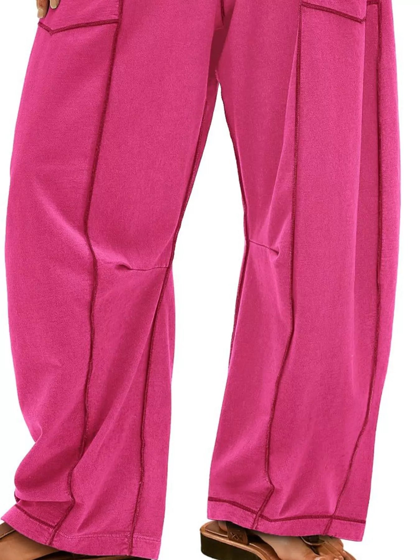 Drawstring Wide Leg Pants 