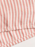 Striped Collared Neck Long Sleeve Top and Shorts Lounge Set Lingerie & Nightwear